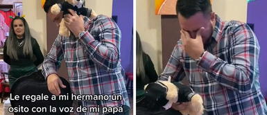 Joven recibe tierno regalo por Navidad: un oso de peluche con la voz de su padre fallecido Joven recibe tierno regalo por Navidad: un oso de peluche con la voz de su padre fallecido