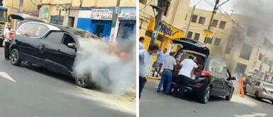 Carro fúnebre se incendia en La Victoria y trabajadores intentan sacar cajón: “Rescátenlo antes de que explote” Carro fúnebre se incendia en La Victoria y trabajadores intentan sacar cajón: “Rescátenlo antes de que explote”