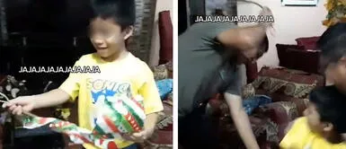 Niño recibe un chicote como regalo de Navidad y usuarios recuerdan infancia: “Volví en el tiempo” Niño recibe un chicote como regalo de Navidad y usuarios recuerdan infancia: “Volví en el tiempo”