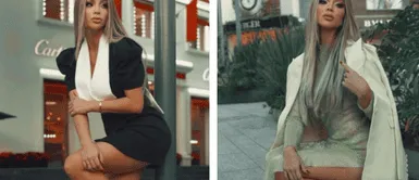 Sheyla Rojas se sumerge en la esencia del fishnet para atrapar con sensualidad un sofisticado vestido Sheyla Rojas se sumerge en la esencia del fishnet para atrapar con sensualidad un sofisticado vestido