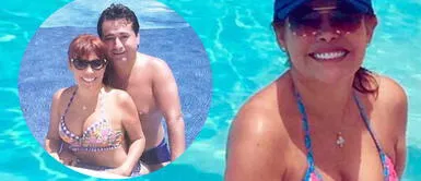 Magaly Medina presume lujosa piscina de su inmensa casa de La Molina Magaly Medina presume lujosa piscina de su mansión: “Bronceándome un poquito"