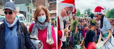 Padres de Natacha de Crombugghe realizaron chocolatada con juguetes para niños del Colca Padres de Natacha de Crombrugghe realizaron chocolatada con juguetes para niños del Colca