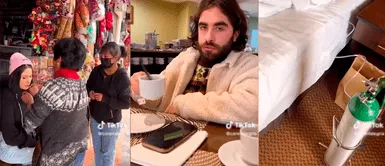 Los tiktokers Caren Alegría y Coco visitaron Cusco. TikTok viral: Francés lleva a su familia a conocer Cusco y a su esposa peruana le da soroche