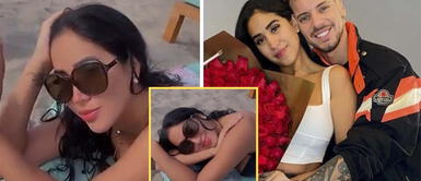 Melissa Paredes y Anthony Aranda se relajan en la playa. Melissa Paredes y Anthony Aranda se relajan en la playa.