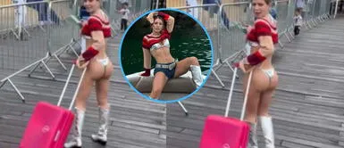 Flavia Laos causa polémica por outfit en la playa Flavia Laos causa polémica por outfit en la playa