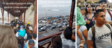 puente de Costa verde colapsó de bañistas, escena es viral en TikTok 1 de enero: puente de Costa verde colapsó de bañistas, escena es viral en TikTok
