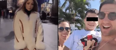 Sheyla Rojas la pasó bien en Inglaterra Sheyla Rojas recibió el 2023 en Inglaterra y su hijo disfrutó en Miami con Antonio Pavón