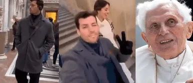 Patricio y Luciana visitan la Basílica de San Pedro para despedirse del Papa Benedicto XVI Patricio y Luciana visitan la Basílica de San Pedro para despedirse del Papa Benedicto XVI