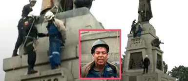 La Victoria: ¿Qué sucedió con el hombre que subió a monumento en la plaza Manco Cápac, pero Policía lo intervino? La Victoria: ¿Qué sucedió con el hombre que subió a monumento en la plaza Manco Cápac, pero Policía lo intervino?
