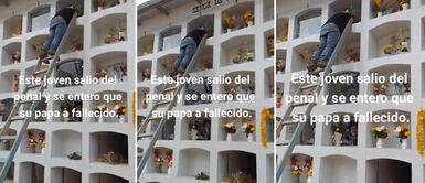 Joven sale del penal y llora desconsoladamente al enterarse que su papá había fallecido: Ahora cambia de vida Joven sale del penal y llora desconsoladamente al enterarse que su papá había fallecido: "Ahora cambia de vida"