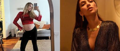 Ale Venturo y Natalie Vértiz Natalie Vértiz se roba el show con insuperable vestido maxi floral en baby shower de Ale Venturo