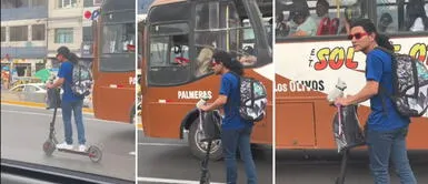 La Chilindrina Huachana arriesga su vida al manejar en scooter eléctrico en la Panamericana Norte La 'Chilindrina Huachana' arriesga su vida al manejar en scooter eléctrico en la Panamericana Norte