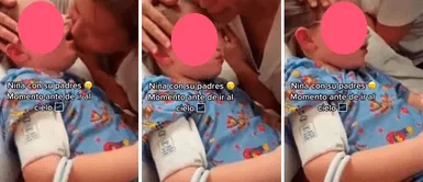Niña desahuciada se aferra a sus padres antes de partir al cielo Niña desahuciada se aferra a sus padres antes de partir al cielo: "un angelito no debe sufrir"