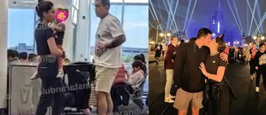 Tepha Loza comparte momentos con la hija de su novio Manuel, como una familia. Tepha Loza aparece cargando a la hija de su actual pareja en aeropuerto de Miami