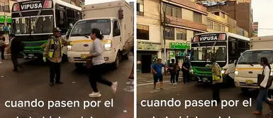 Adulto mayor hace de policía de tránsito en óvalo Habich para que peatones crucen seguros Adulto mayor hace de policía de tránsito en óvalo Habich para que peatones crucen seguros