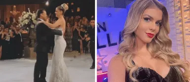 Brunella Horna camina hacia el altar con un romántico vestido de novia impactando a Richard Acuña Brunella Horna camina hacia el altar con un romántico vestido de novia impactando a Richard Acuña