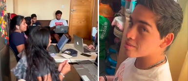 Estudiantes se reúnen en casa para examen final virtual: “Imagínense al profesor viendo esto” Estudiantes se reúnen en casa para examen final virtual: “Imagínense al profesor viendo esto”