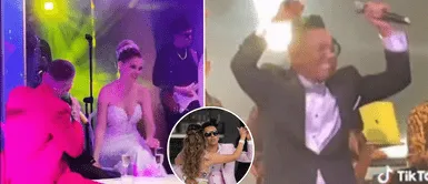 Christian Cueva animó la boda de Brunella Horna y Richard Acuña. Christian Cueva se lució en boda de Brunella y Richard y cantó al lado de Marisol