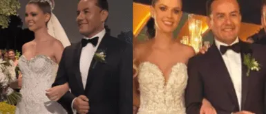 Richard Acuña usa zapatillas altas par alcanzar a Brunella Horna ‘Samu’ trolea a Richard Acuña por usar zapatos altos para alcanzar a Brunella: “Está para La Tarumba”