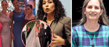 Maricarmen Alva, Leyla Chihuan y Cecilia Chachon se lucieron con vestidos de gala Maricarmen Alva, Leyla Chihuan y Cecilia Chachon se lucieron en vestidos de gala en boda de Brunella y Richard Acuña