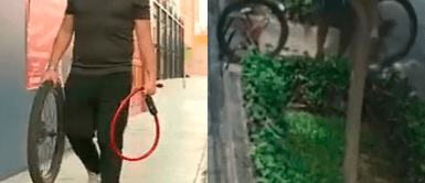 Magdalena: Ladrón robó bicicleta y dejó una llanta al no poder romper la cadena de seguridad Magdalena: Ladrón robó bicicleta y dejó una llanta al no poder romper la cadena de seguridad