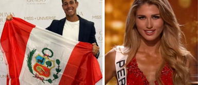 Hugo García emocionado por Alessia Rovegno en la preliminar del Miss Universo 2022. Hugo García emocionado por Alessia Rovegno en la preliminar del Miss Universo 2022.