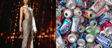 Miss Tailandia y su vestido reciclado Miss Tailandia y la historia detrás de su impresionante vestido con cristales y material reciclado