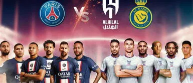 PSG de Neymar y Messi enfrentarán a Cristiano Ronaldo y André Carrillo André Carrillo y Cristiano Ronaldo vs PSG de Neymar, Messi y Mbappe: conoce fecha y hora del partido