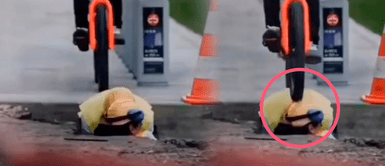 Tiktok Viral: Confunden a obrero con pista de ciclista y terminan pasándole encima Tiktok Viral: Confunden a obrero con pista de ciclista y terminan pasándole encima