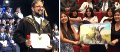 Estudiante de San Marcos se gradúa pero sus amigas lo trolean en plena ceremonia Estudiante de San Marcos se gradúa pero sus amigas lo trolean en plena ceremonia: "Sí se pudo burro"