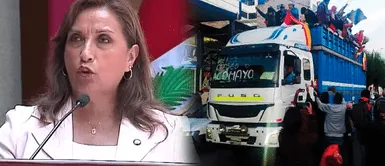 Dina Boluarte a provincianos que vienen hacia Lima: "Yo los llamo a tomar Lima, pero en paz" Dina Boluarte a provincianos que vienen hacia Lima: "Yo los llamo a tomar Lima, pero en paz"