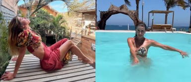 Fiorella Cayo luce trikini tribal Fiorella Cayo confirma el regreso del trikini de los años 70 posando con infinita audacia