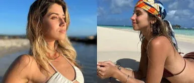 Karime Scander en bikini fucsia Karime Scander estalla las redes modelando un bikini hot pink con un toque ácido y vibrante