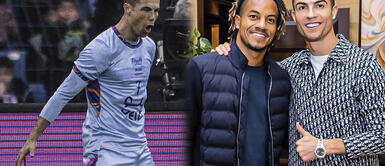 André Carrillo y Cristiano Ronaldo se tomaron una foto previo al partido entre PSG y el combinado de Al Nassr y Al Hilal André Carrillo y un momento para la eternidad: la foto viral que se tomó con Cristiano Ronaldo