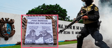 Sanmarquinos trolean a policías tras toma de universidad Sanmarquinos trolean a policías tras toma de universidad: "para ingresar tienen que postular"