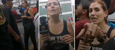 Mujer confronta a reportera de Willax por dar información engañosa: Es una mentirosa, hasta su cabello teñido es falso Mujer confronta a reportera de Willax por dar información engañosa: "Es una mentirosa, hasta su cabello teñido es falso"