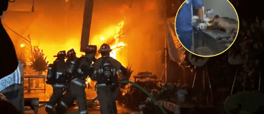 Los bomberos lograron controlar el incendio en el Rímac. Perrito logra sobrevivir en incendio, pero requiere ayuda por quemaduras