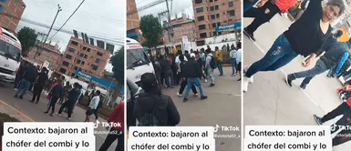 Manifestantes bajan del bus a conductor y lo castigan a latigazos Manifestantes bajan del bus a conductor y lo castigan a latigazos: "qué culpa tiene el chofer"
