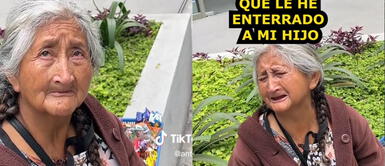 El creador de contenidos se conmovió con la historia de la señora. Adulta mayor conmueve a redes al regalar alimento: "Te lo doy en nombre de mi hijo que está en el cielo"
