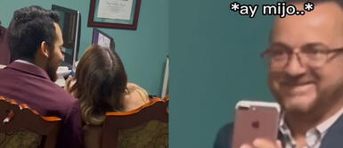 La joven se sintió avergonzado por la presencia de su padre. Novia se niega a besar a su pareja tras boda por curiosa razón: "Ahí está mi papá"