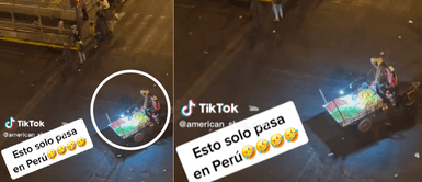 Frutero que pasaba por manifestación utiliza su micrófono para decirles a los policías Frutero que pasaba por manifestación utiliza su micrófono para decirles a los policías: "Asesinos de mie**a"