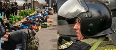 Usuarios denuncian en Twitter abuso policial en UNMSM tras desalojo de manifestantes. Policía amenaza a manifestante en San Marcos: "Siéntate mier** o te meto un patadón"