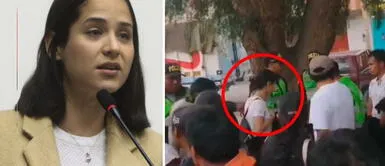 Manifestantes de Huánuco botan a Sigrid Bazán de la marcha: Eres responsable de la crisis Manifestantes de Huánuco botan a Sigrid Bazán de la marcha: "Eres responsable de la crisis"