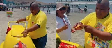 'Mayimbú' se luce en su nueva faceta como heladero. Mayimbú deja la comicidad por un momento y causa sensación en redes al trabajar como heladero