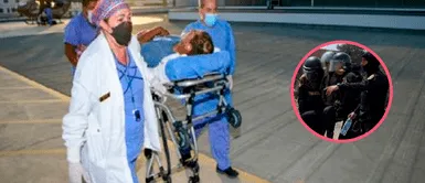 Ica: Policía herido durante protestas en Barrio Chino llega a Lima y lucha por su vida Ica: Policía herido durante protestas en Barrio Chino llega a Lima y lucha por su vida