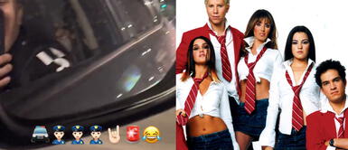 El joven se emocionó al entonar la canción de su banda favorita. ¡A todo pulmón! Joven canta tema de RBD en una patrulla, mientras era trasladado a la comisaría