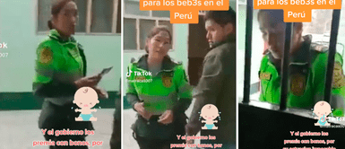 Mujer y bebé son encerrados en carceleta y policía le arrancha el teléfono Mujer y bebé son encerrados en carceleta y policía le arrancha el teléfono: "No puede tener celular acá"