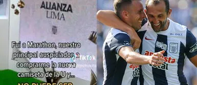 El video se volvió viral en redes sociales. Hincha de la 'U' se indigna al ver un 'museo' de Alianza Lima en una tienda