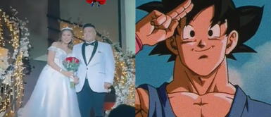 La esposa sorprendió a su pareja con la canción de Dragon Ball. Recuerdos de la infancia: Esposos festejan su matrimonio al ritmo de "Mi corazón encantado" de Dragon Ball GT
