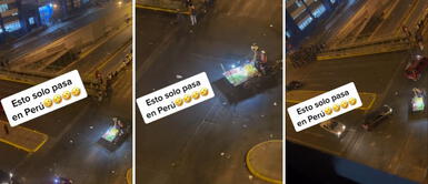 Ambulante desata polémica en redes al insultar a policías durante manifestaciones en Lima mientras vende sus frutas Ambulante desata polémica en redes: insulta a policías durante manifestaciones en Lima y vende sus frutas